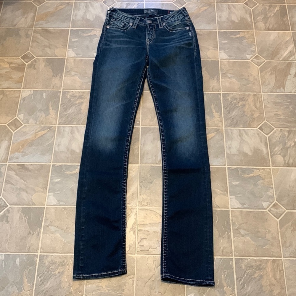 Silver suki mid straight jeans tall